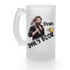 Personalised Photo Frosted Glass Beer Mug