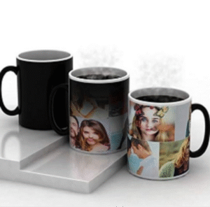 Personalised Photo Magic Mug – Plain Handle