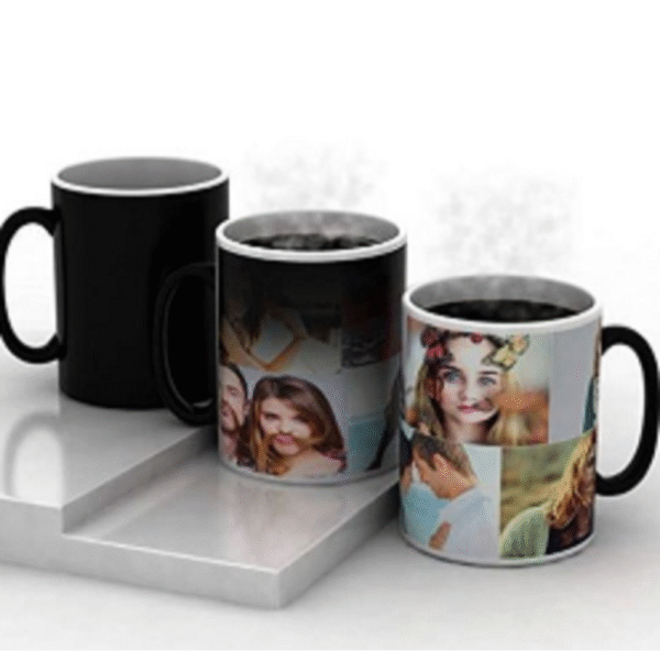 Personalised Photo Magic Mug – Plain Handle