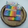 Coloured wooden stick