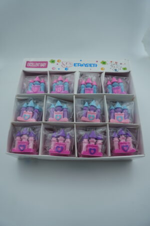 castle-shaped 3D erasers