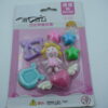 Cartoon Instrument & Star Eraser Set