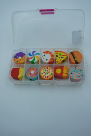 Food-Themed Eraser Set