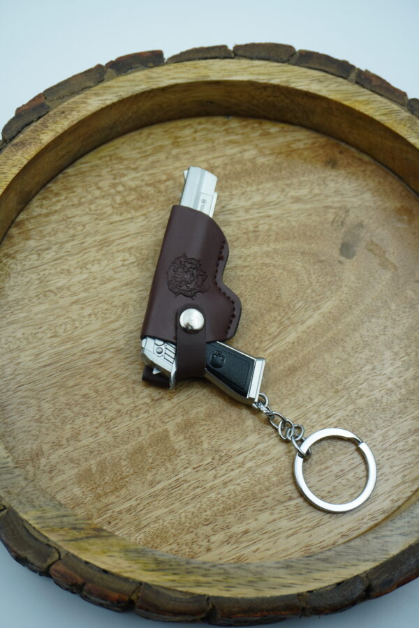 Gun-Shaped Keychain