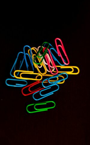 Multi-Color Paper Clips Set